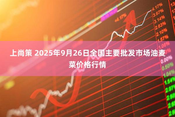 上尚策 2025年9月26日全国主要批发市场油麦菜价格行情
