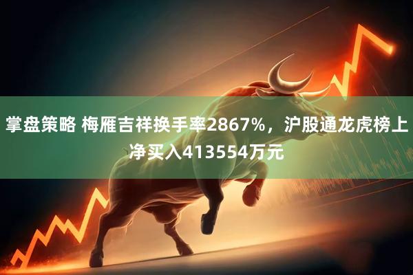 掌盘策略 梅雁吉祥换手率2867%，沪股通龙虎榜上净买入413554万元